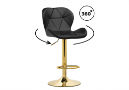Барный стул Trio black / gold (48x52x86)
