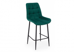 Барный стул Челси зеленый (zd 667) / черный (50x58x99)